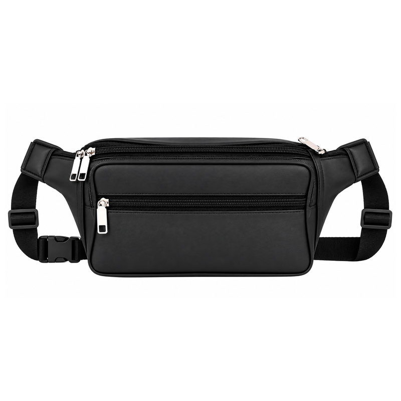 1050 Black Soft Leather Bumbag (New) (image for) 1050 Black Soft Leather Bumbag (New)